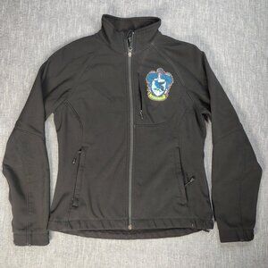 The North Face Jacket Womens Size Medium Black Outdoor Softshell Ravenclaw Patch